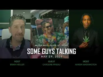 Screenshot of the Video "Some Guys Talking Ep 20: Caroline Pineau on STEM, Social Consumption & Cannabis Advocacy"
