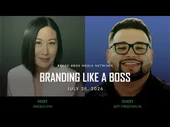 Screenshot of the Video "Branding Like A Boss Ep 23: Jeff Freeman on Building MFUSED, Cannabis Branding & Leadership"