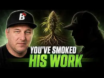 Screenshot of the Video "He Bred a Strain That Hit 30% THC and Started a Bidding War | Rebel Grown"