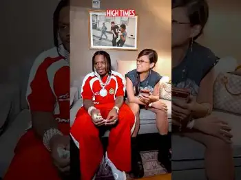 Screenshot of the Video "42 Dugg on His Favorite Fan Interaction at Rolling Loud | Quick Sparks with Shirley Ju"