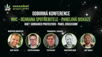 Screenshot of the Video "HHC - ochrana spotřebitele - panelová diskuze (Cannafest 2023)"
