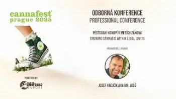 Screenshot of the Video "Pěstovaní konopí v mezích zákona - Josef Krejčík aka Mr. José"