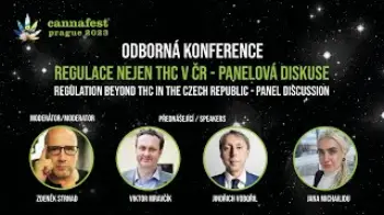 Screenshot of the Video "Regulace nejen THC v ČR - panelová diskuze (Cannafest 2023)"