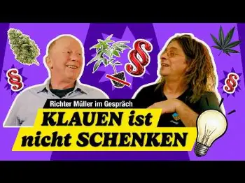 Screenshot of the Video "GEKLAUT ist nicht GESCHENKT- Jugendrichter MÜLLERS BILANZ der Teil-LEGALISIERUNG"