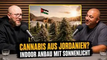 Screenshot of the Video "Cannabis aus Jordanien? Indoor Anbau mit Sonnenlicht!"