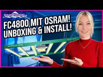 Screenshot of the Video "MarsHydro FC4800 mit Osram Chips - Unboxing und Aufbau!"