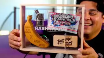 Screenshot of the Video "Hash Holes, Rosin & Flower All In 1 Box!!!"