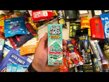 Screenshot of the Video "Trying 100 THC Products IN 1 DAY!!!"