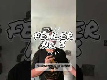 Screenshot of the Video "5 kritische Fehler beim Rosin Pressen #fails #tutorial"