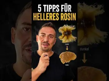 Screenshot of the Video "Warum wird dein Flower Rosin so dunkel? 5 Tipps für ein besseres Ergebnis"