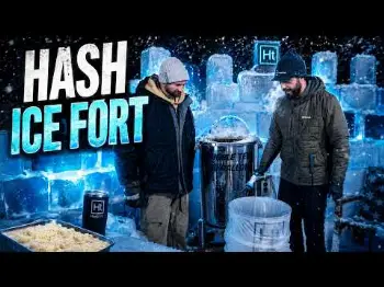 I Built an Ice Fort to Make Hash