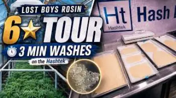 Screenshot of the Video "Making 6★ Melt with Lost Boys Rosin | 3 Minute Washes on the Hashtek A-Series"