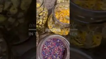 Screenshot of the Video "🌿🌼 Our LABOR of LOVE over LDW, a RESTOCK of HERBS & FLOWERS in the #LEVO kitchen! #shorts #flowers"