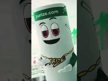 Screenshot of the Video "💚💥 #purize #aktivkohlefilter"