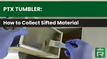 Screenshot of the Video "Rosineer PTX Tumbler / Sift Machine: How to Collect Sifted Material"