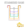 Image of 8 Bag Set - Hashtek "Staggered" 20 Gallon (Full Mesh)