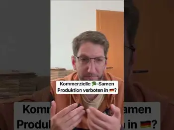 Screenshot of the Video "Kommerzielle Cannabis Samen Produktion verboten!🤦‍♂️ Warum?"