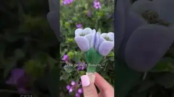 Screenshot of the Video "The perfect flowers do exist 🌷 #glass #flowers #herb"